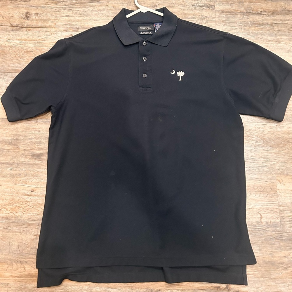 Tour Play Men's Large Driway South Carolina Logo Golf Polo Shirt